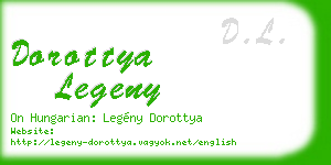 dorottya legeny business card